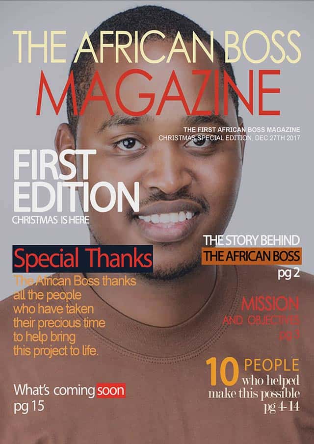 Thank you magazine Cover